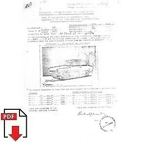 Fiche d'homologation FIA 1968 Daf 55 PDF à télécharger